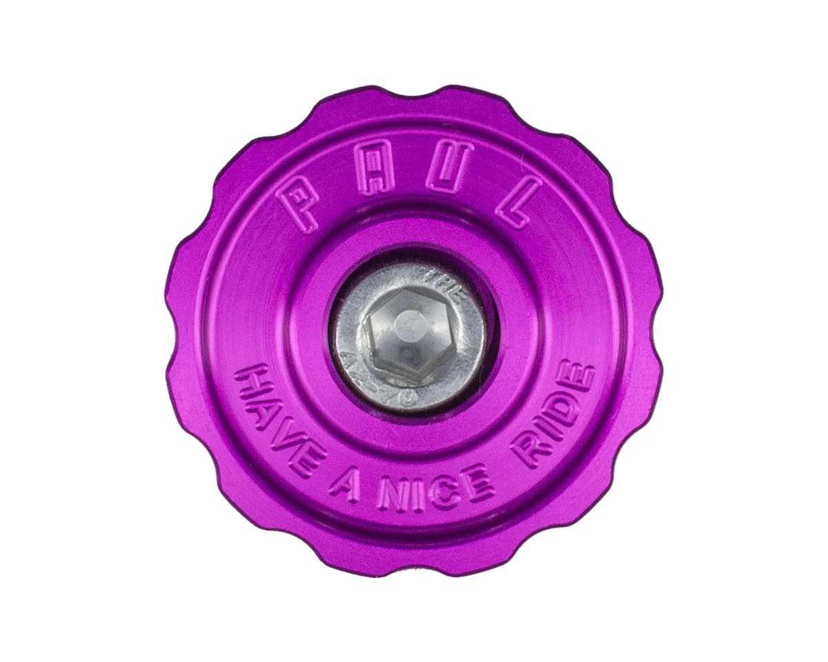 Paul Components Aluminum Top Cap (Purple) (1-1/8")